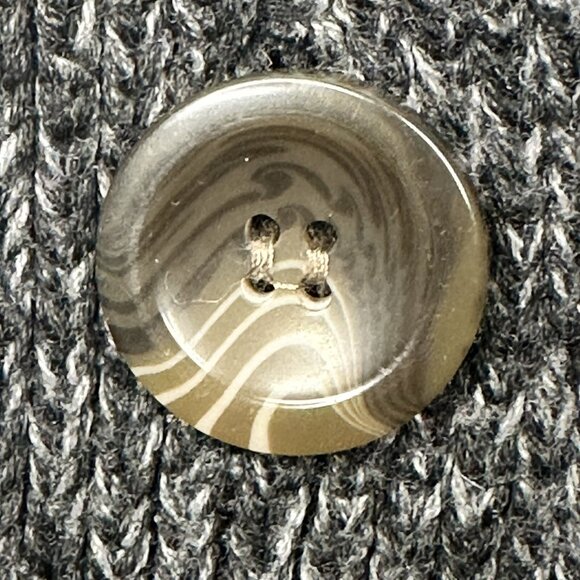 Bluenotes Womens Cardigan Sweater Shawl Collar Snowflake Long Sleeve Gray Size S - Picture 8 of 13